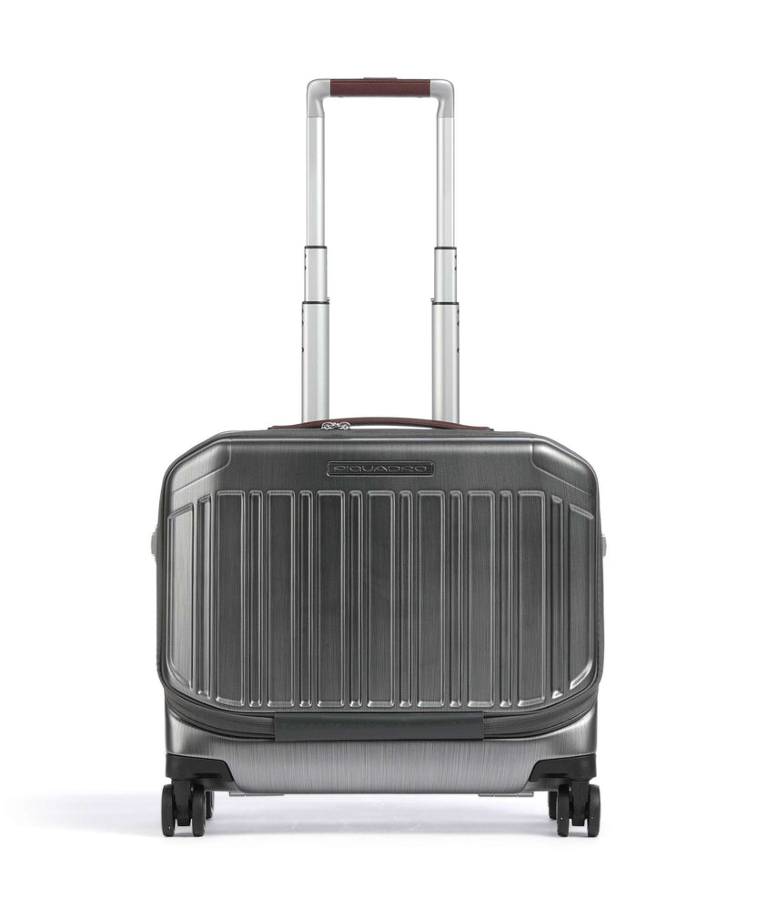 Piquadro PQ-LM Rolling briefcase nero/cuoio