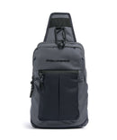 Piquadro Arne Mochila sling blu nebbia
