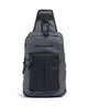 Piquadro Arne Mochila sling blu nebbia