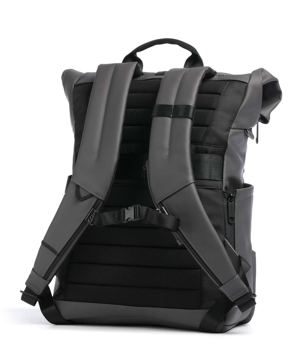 Piquadro Corner 2.0 2.0 Rolltop backpack grigio