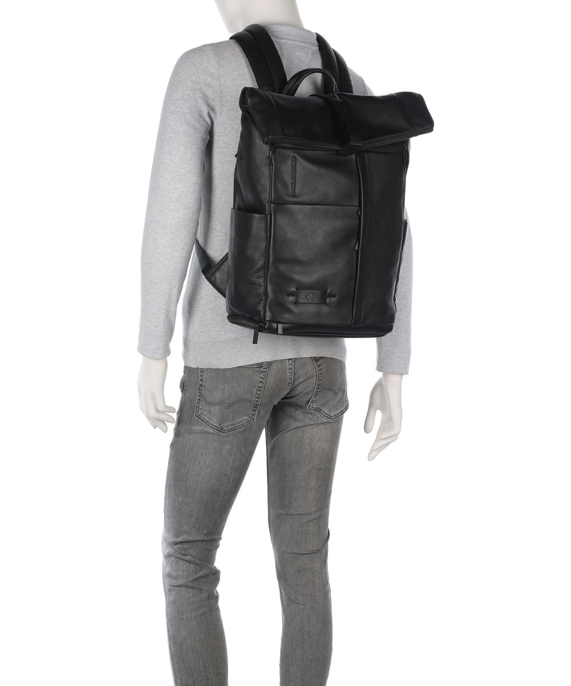 Piquadro W137 Rolltop backpack nero