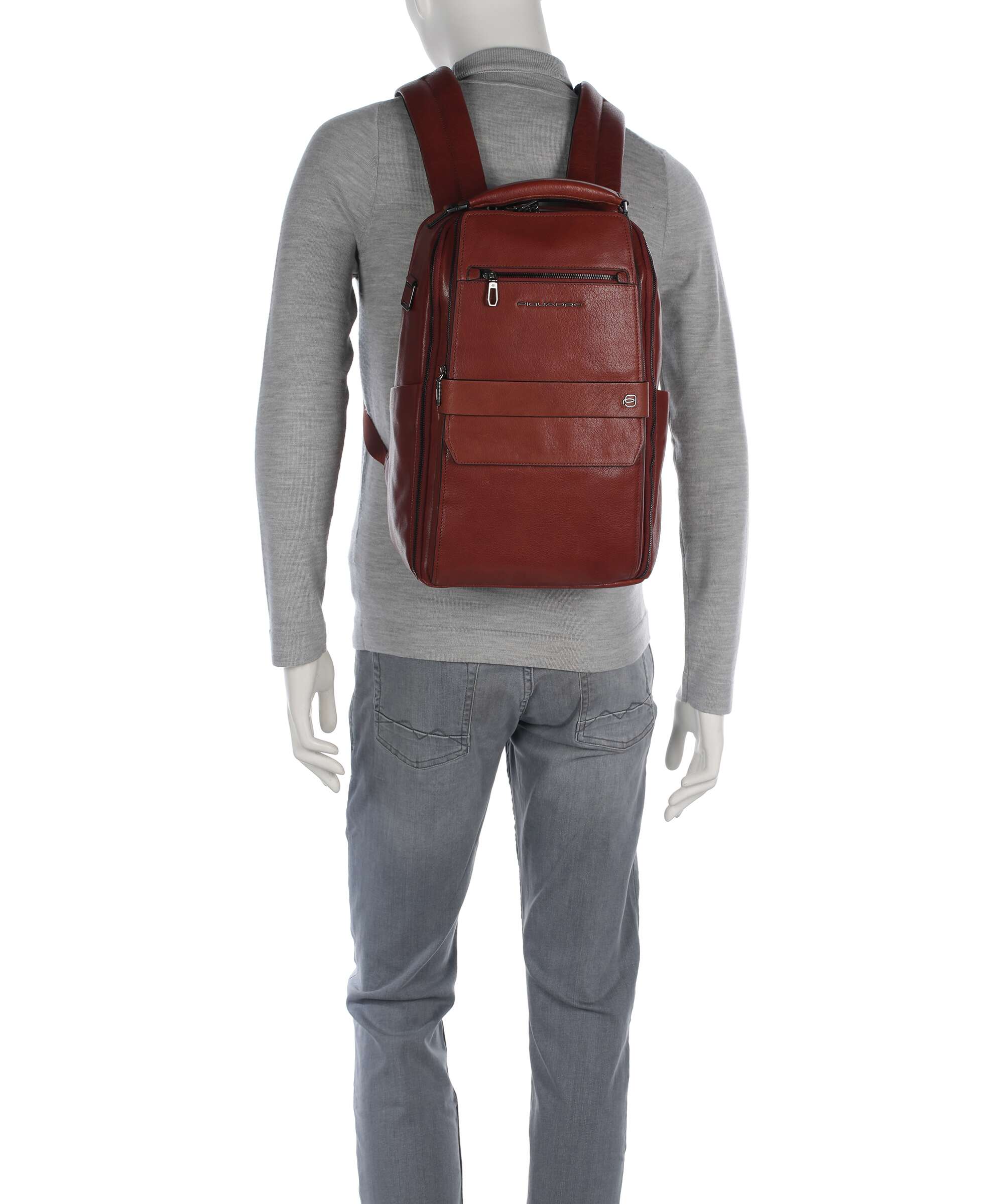 Piquadro Solm Laptop backpack cuoio