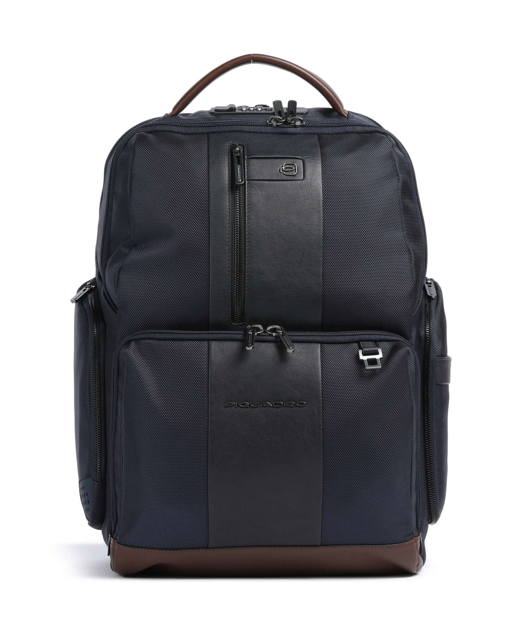 Piquadro Brief 2 Laptop backpack blue/cognac