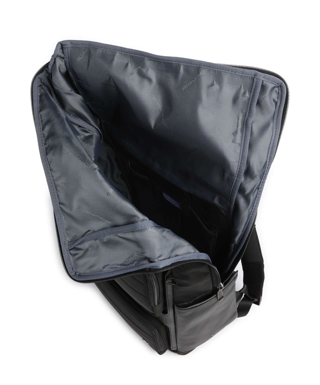 Piquadro Oberon 34 Rolltop backpack black