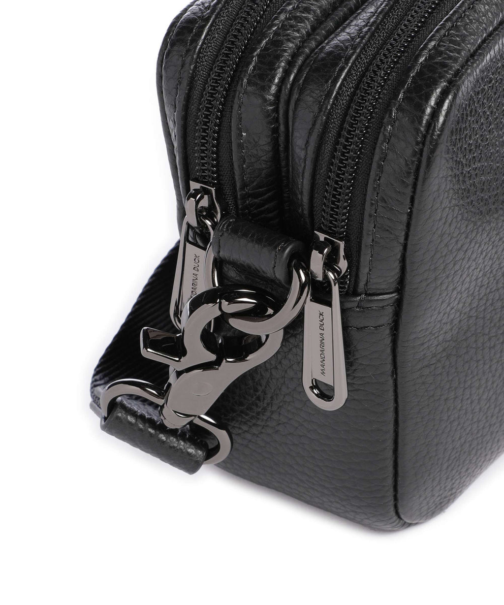Mandarina Duck Mellow Leather Crossbody bag nero