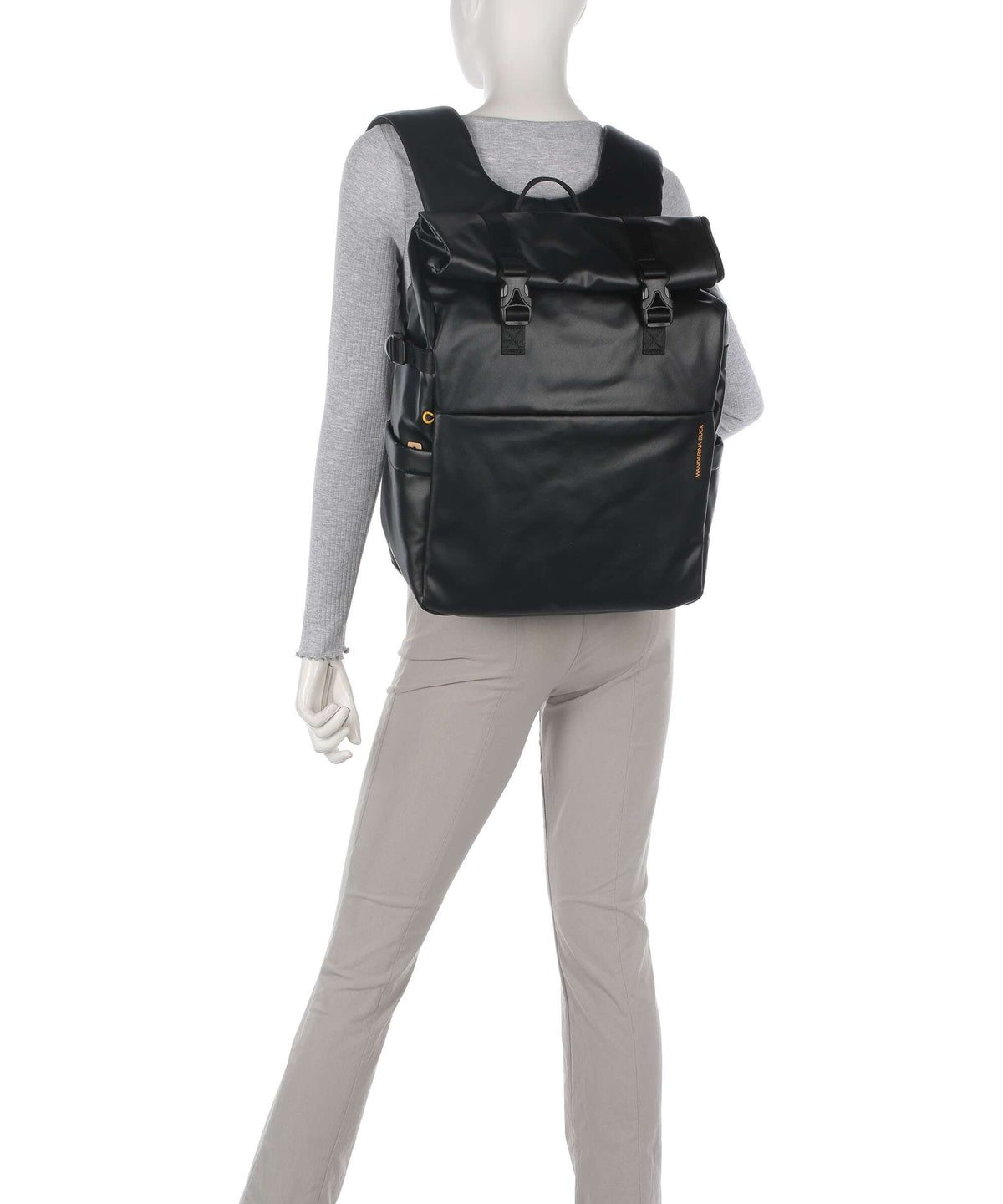 Mandarina Duck Eco Coated Laptop backpack black