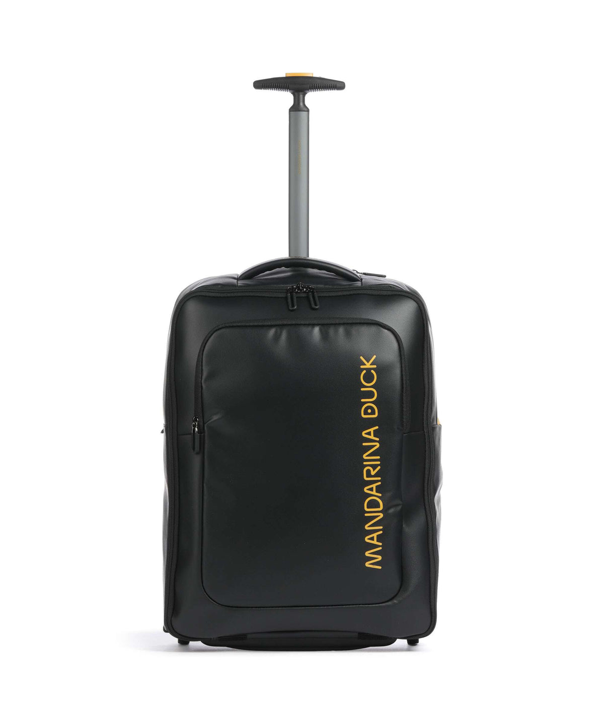 Mandarina Duck Coated Backpack with wheels black
