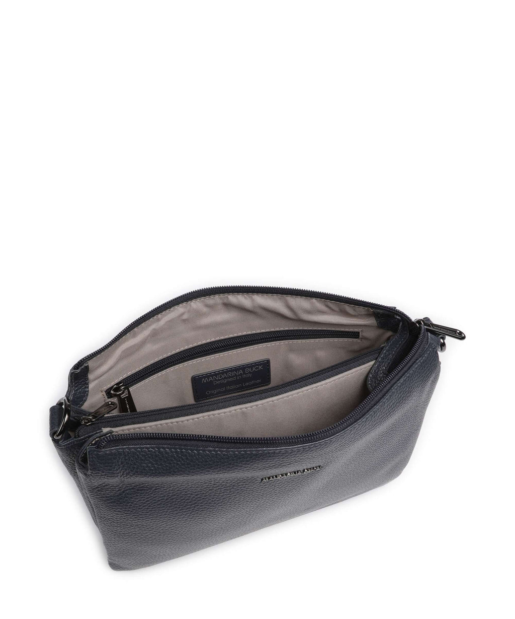 Mandarina Duck Mellow Leather Crossbody bag dress blue