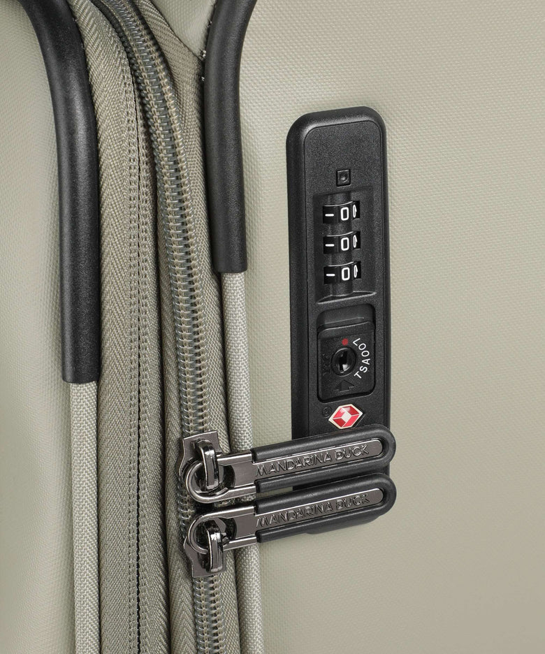 Mandarina Duck Eco Coated Spinner (4 wheels) mud