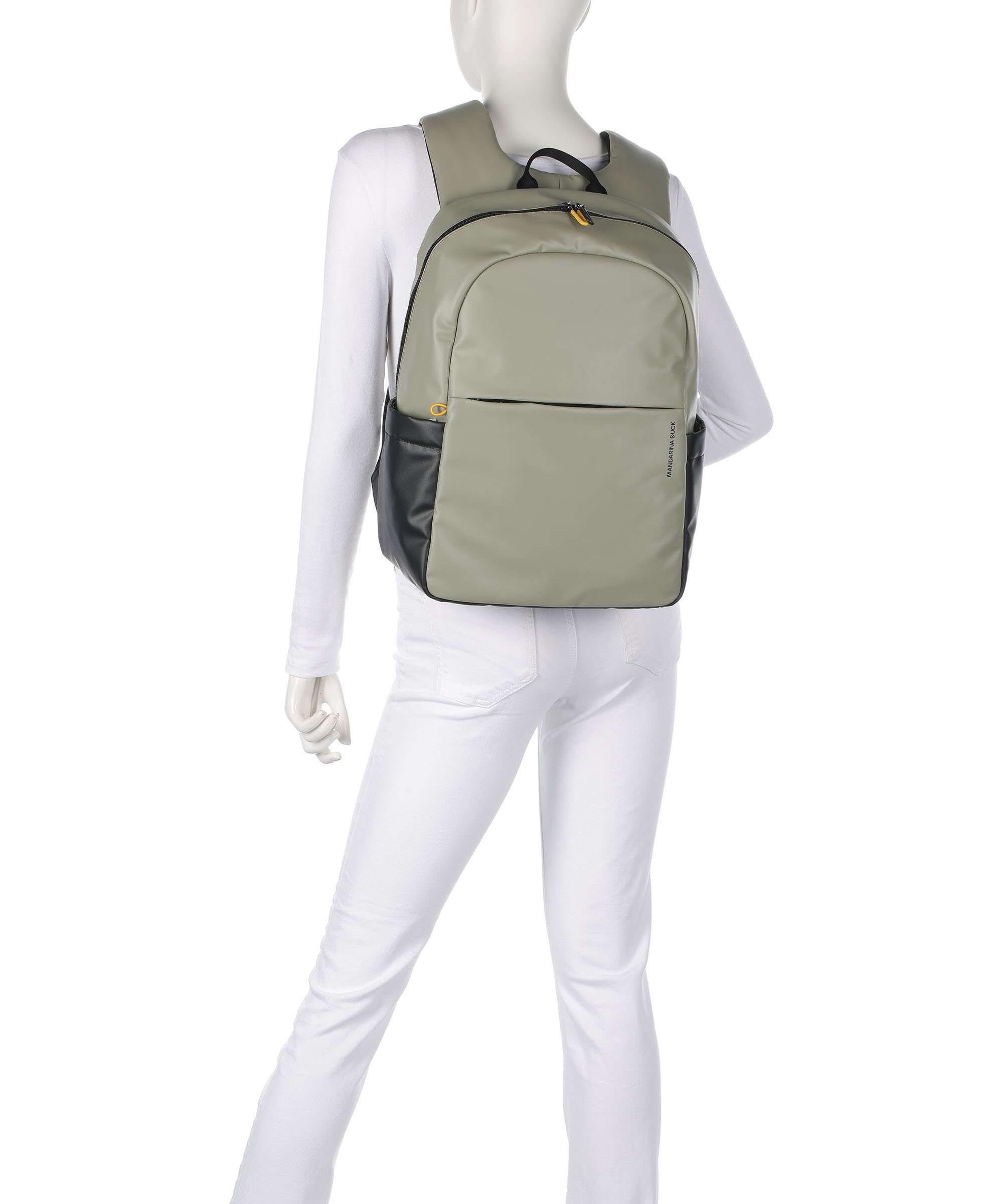Mandarina Duck Eco Coated Laptop backpack mud