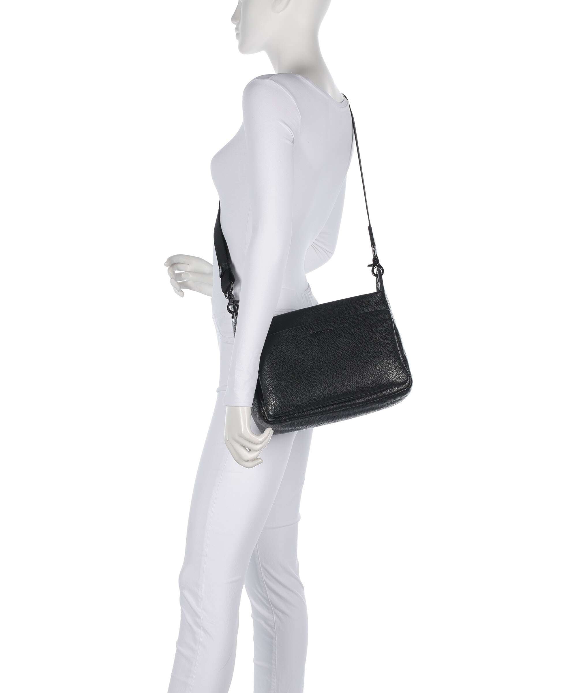 Mandarina Duck Mellow Leather Shoulder bag nero