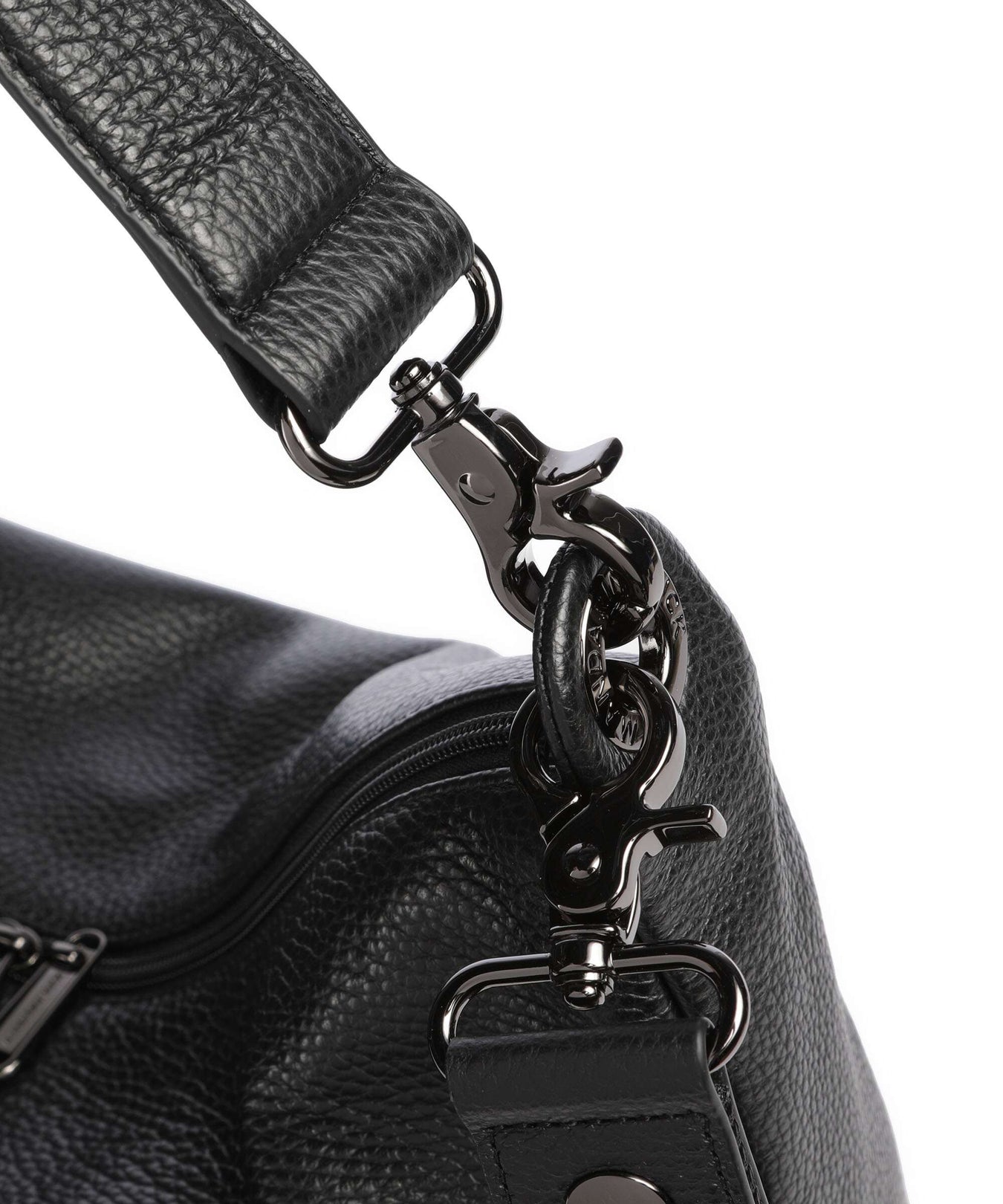 Mandarina Duck Mellow Leather Hobo bag nero