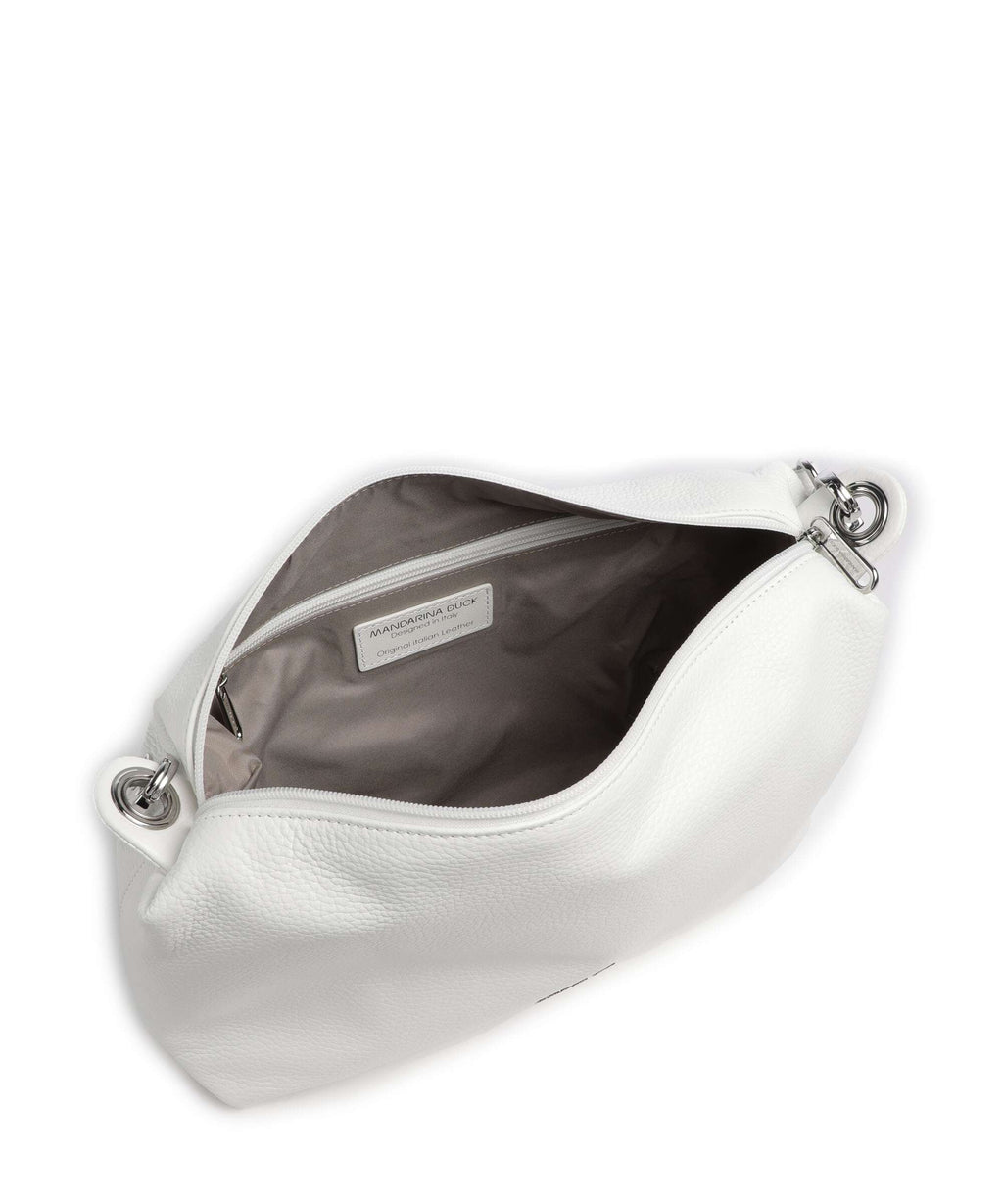 Mandarina Duck Mellow Leather Shoulder bag blanc