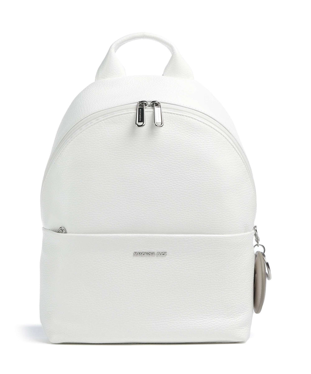 Mandarina Duck Mellow Leather Backpack blanc