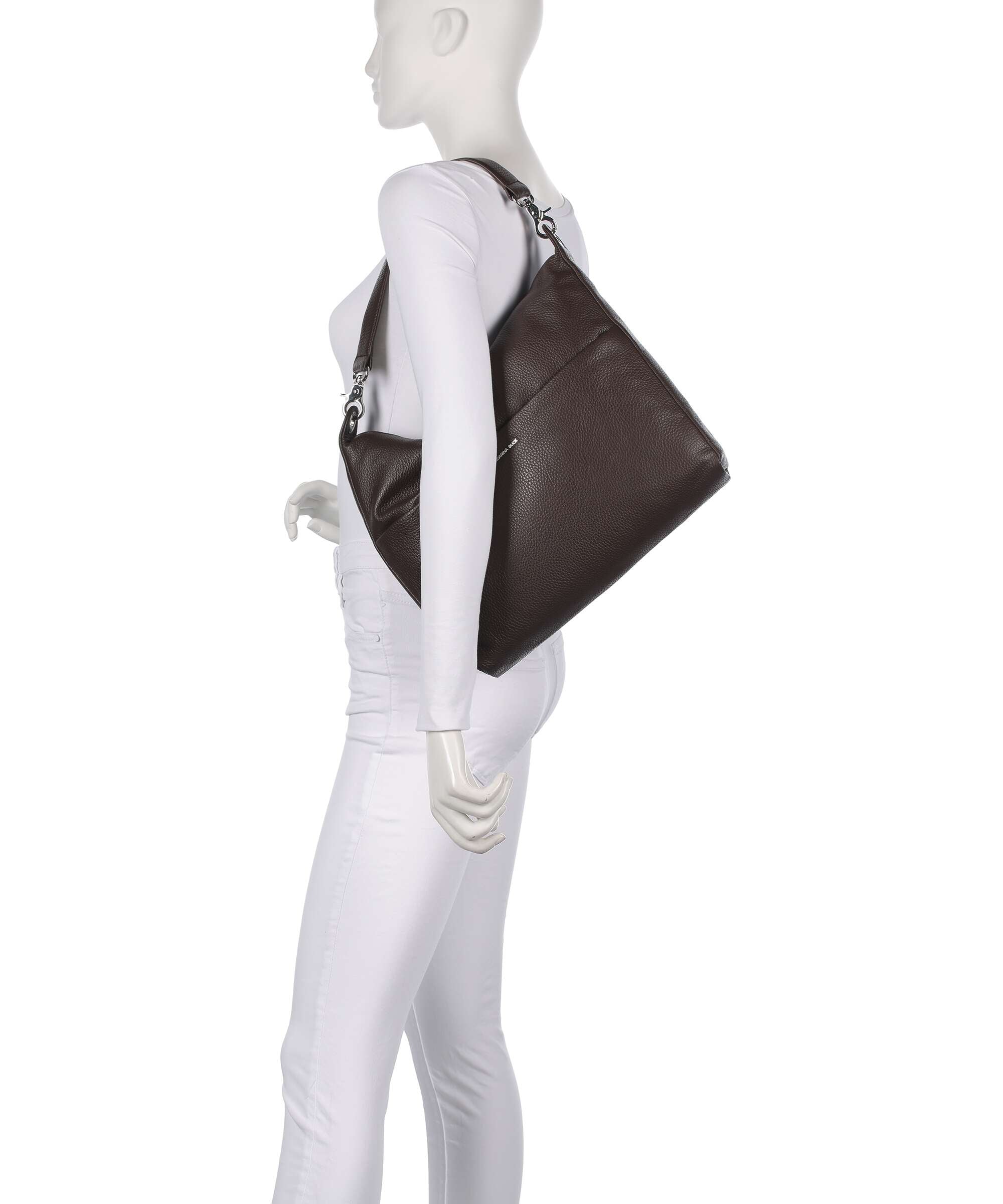 Mandarina Duck Mellow Leather Hobo bag espresso