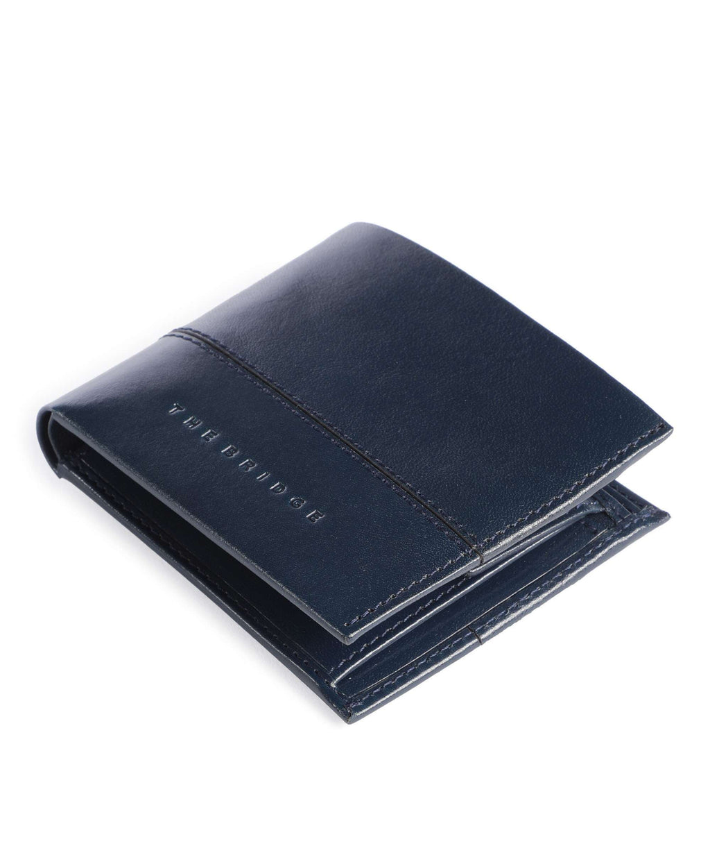 The Bridge Damiano Wallet dunkelblau