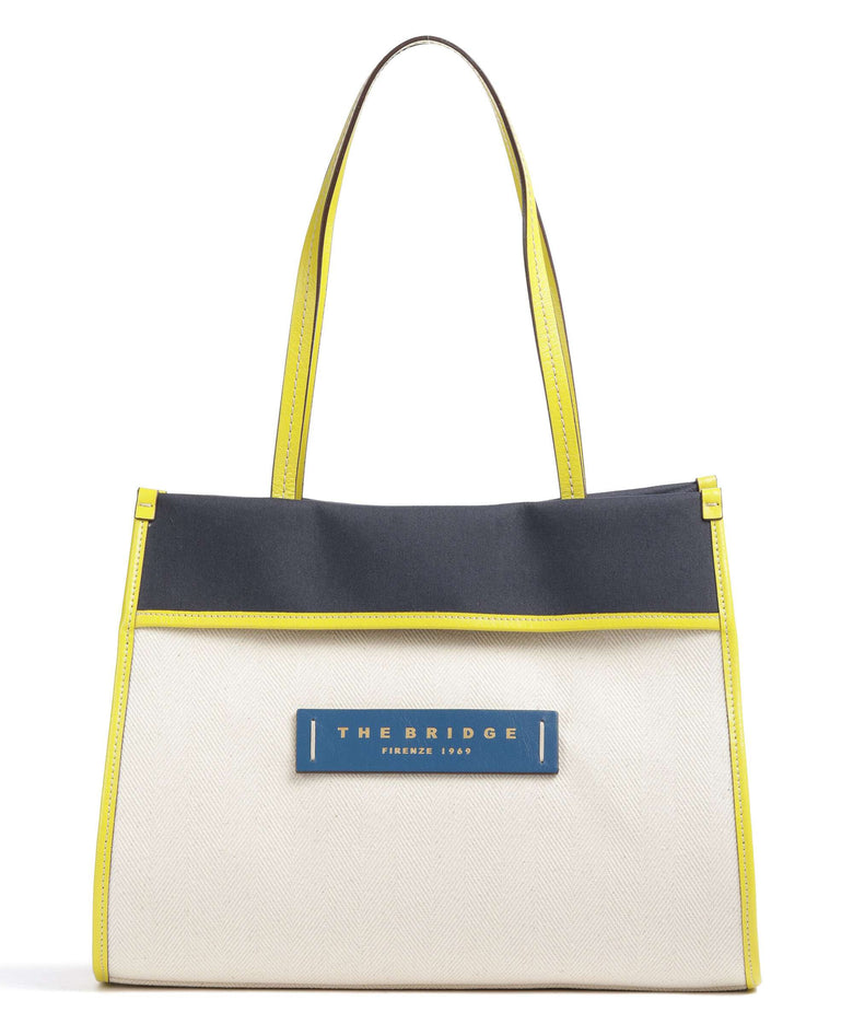 The Bridge Elisa Tote bag naturale jeans lime