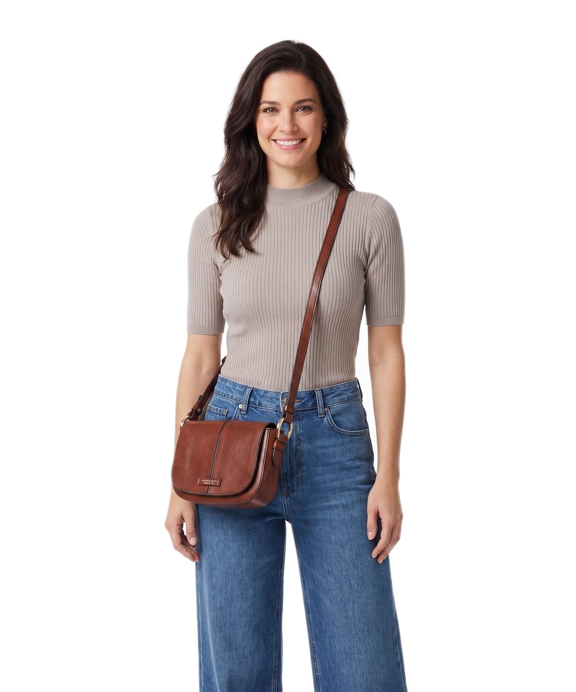 The Bridge Faentina L Crossbody bag marrone