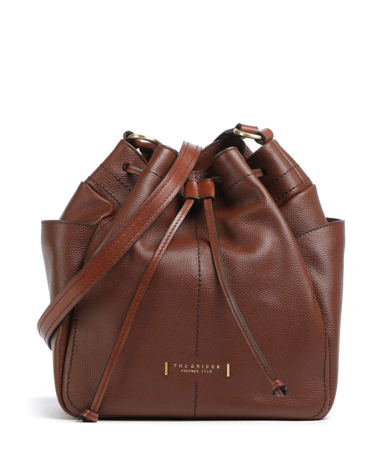 The Bridge Letizia Soft Bucket bag marrone