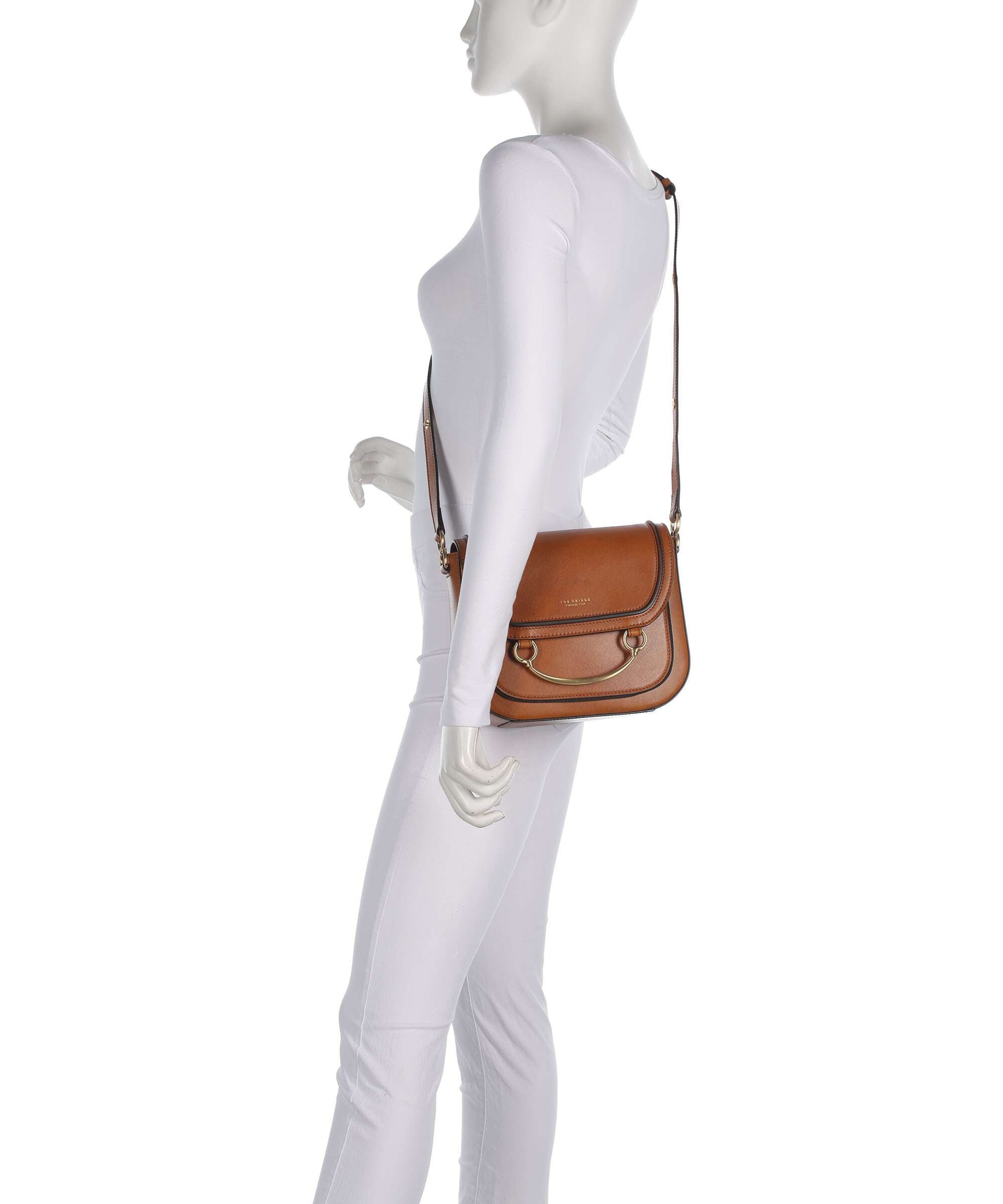 The Bridge Luce Crossbody bag cognac