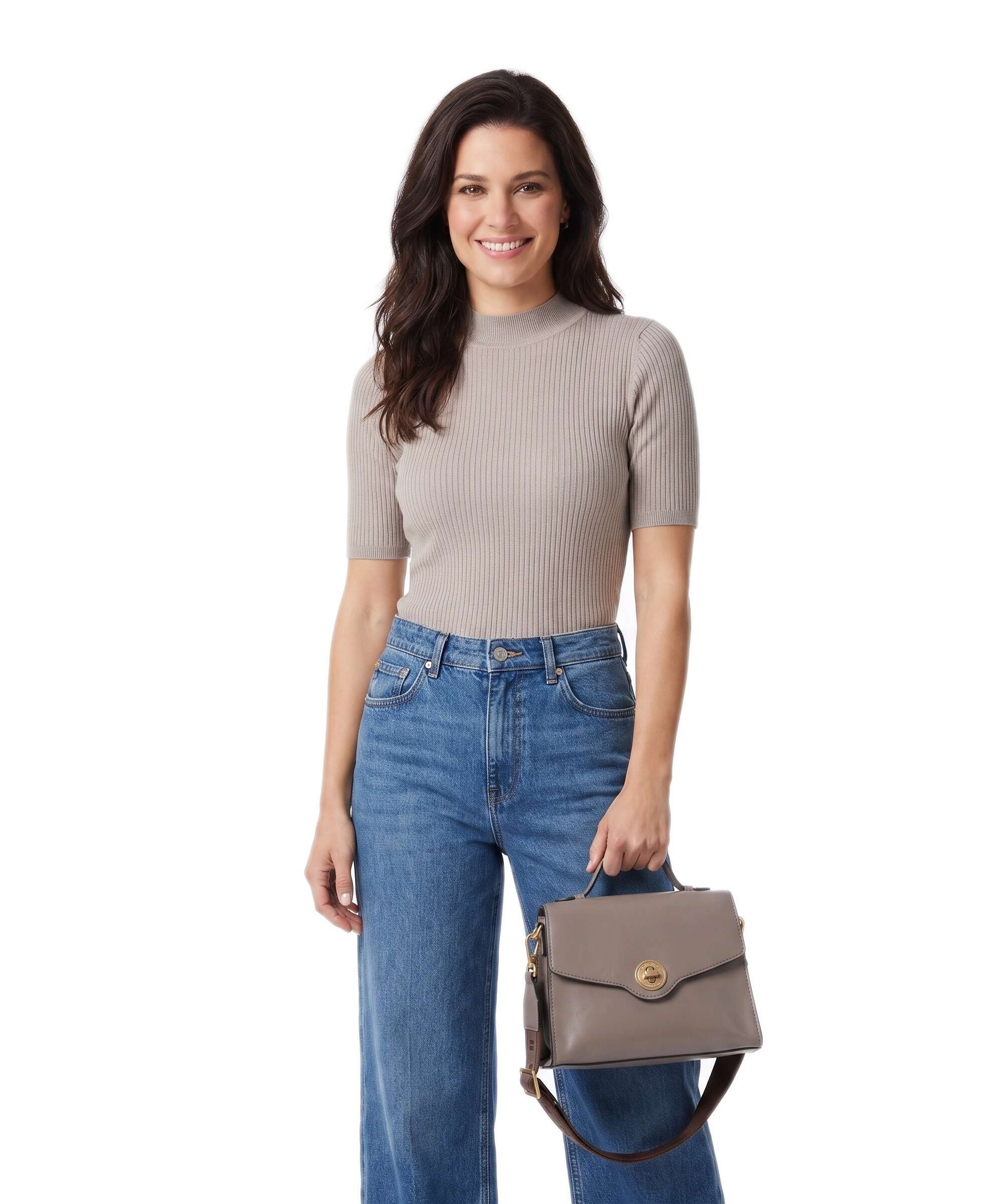 The Bridge Irene Handbag greige