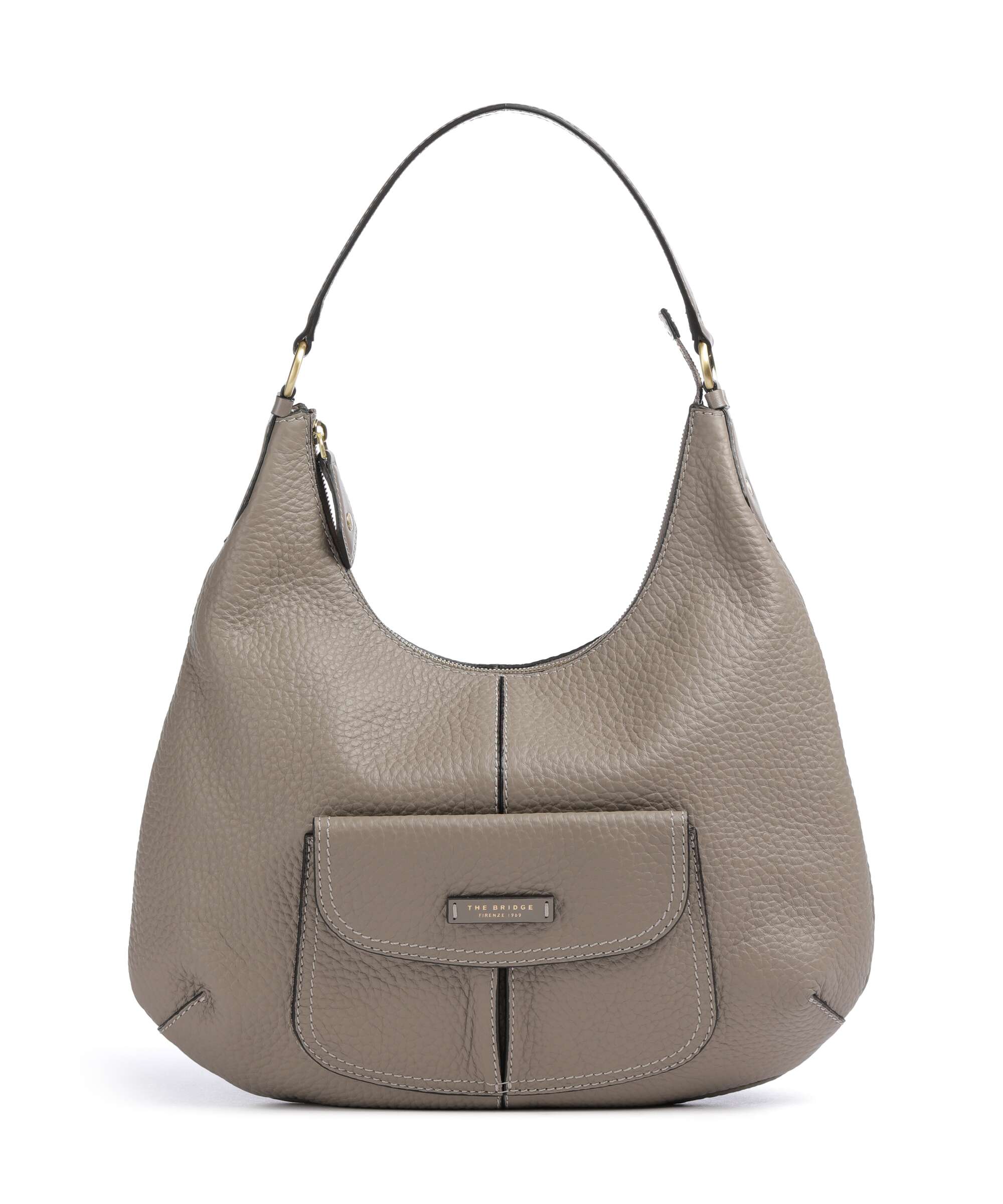 The Bridge Martina Hobo bag greige
