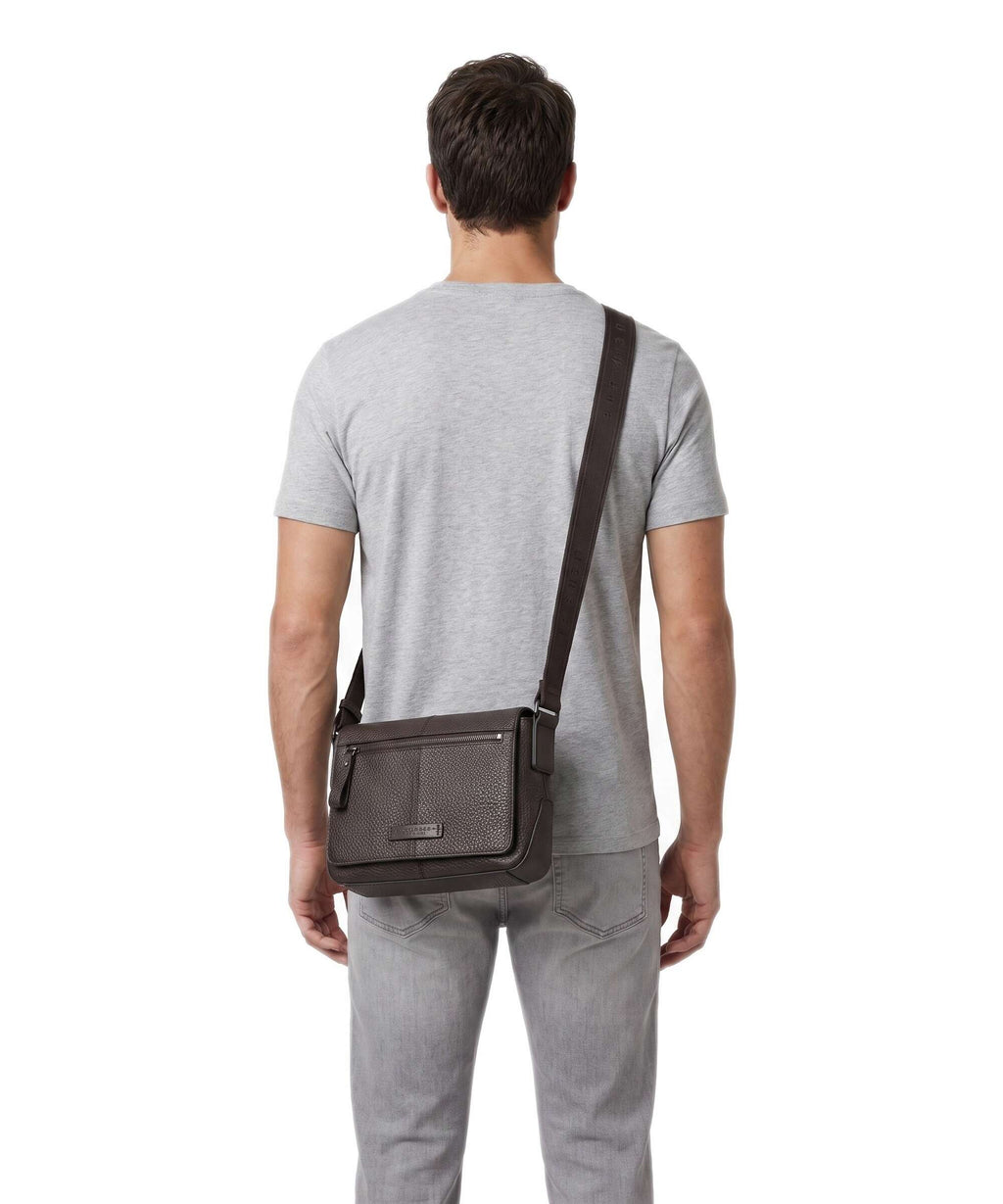 The Bridge Manfredi Messenger bag moka