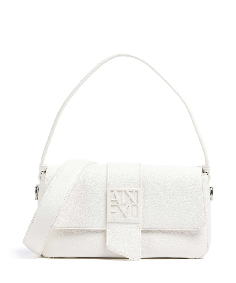 Armani Exchange Susy Soft Shoulder bag off white