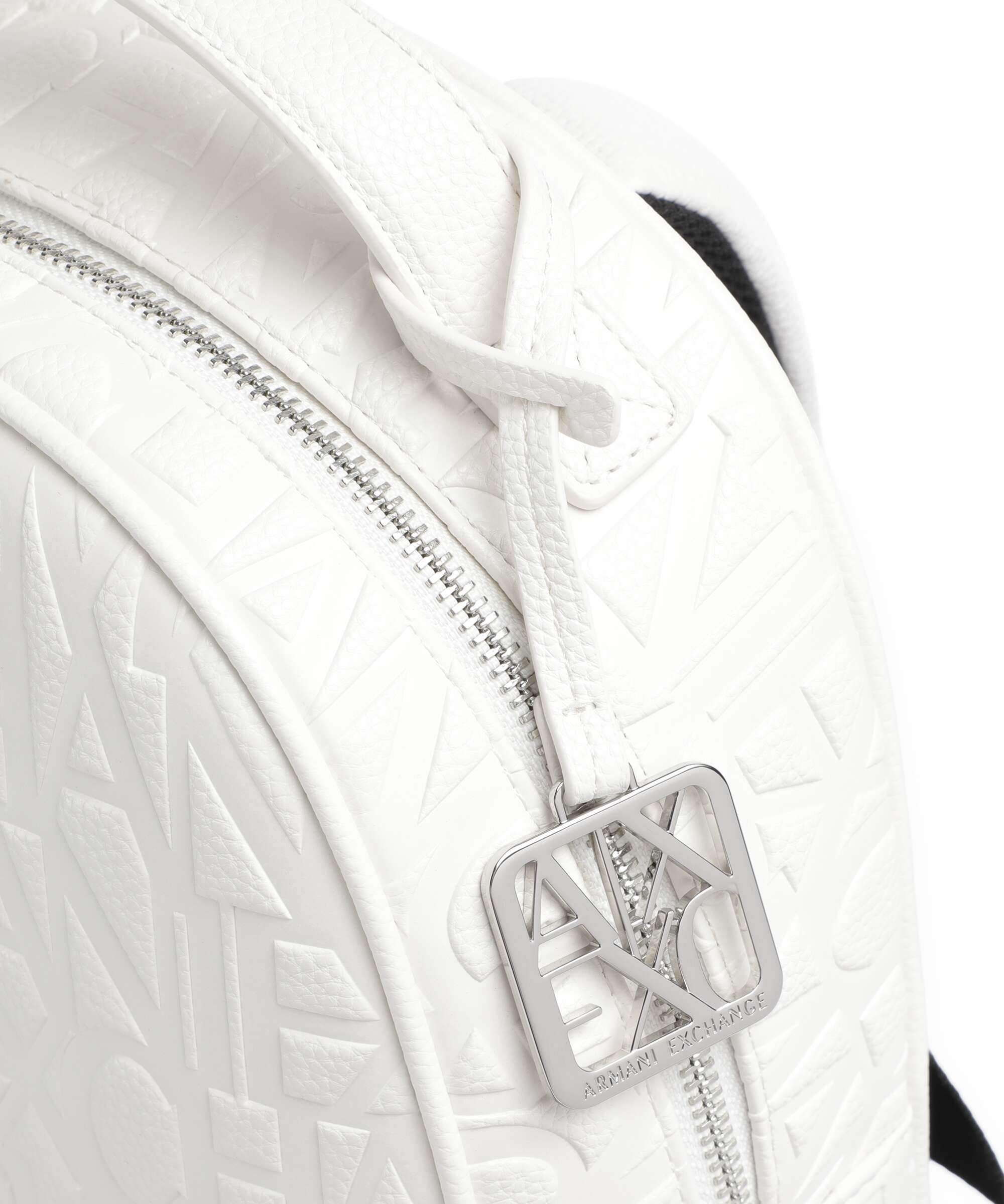 Armani Exchange Liz Pebble S Backpack off white