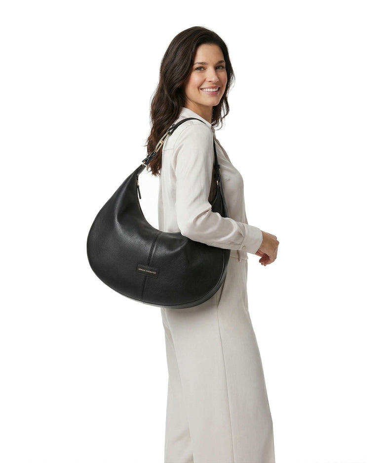 Armani Exchange Polly L Hobo bag black