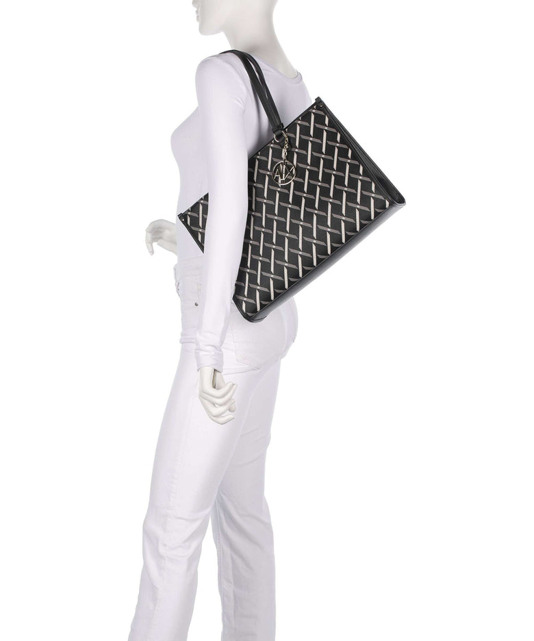 Armani Exchange Gynger Logo Tote bag black