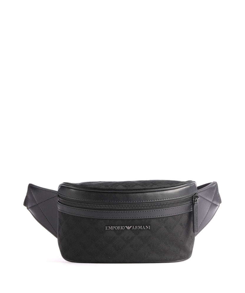 Emporio Armani Omnia Jacquard Fanny pack black