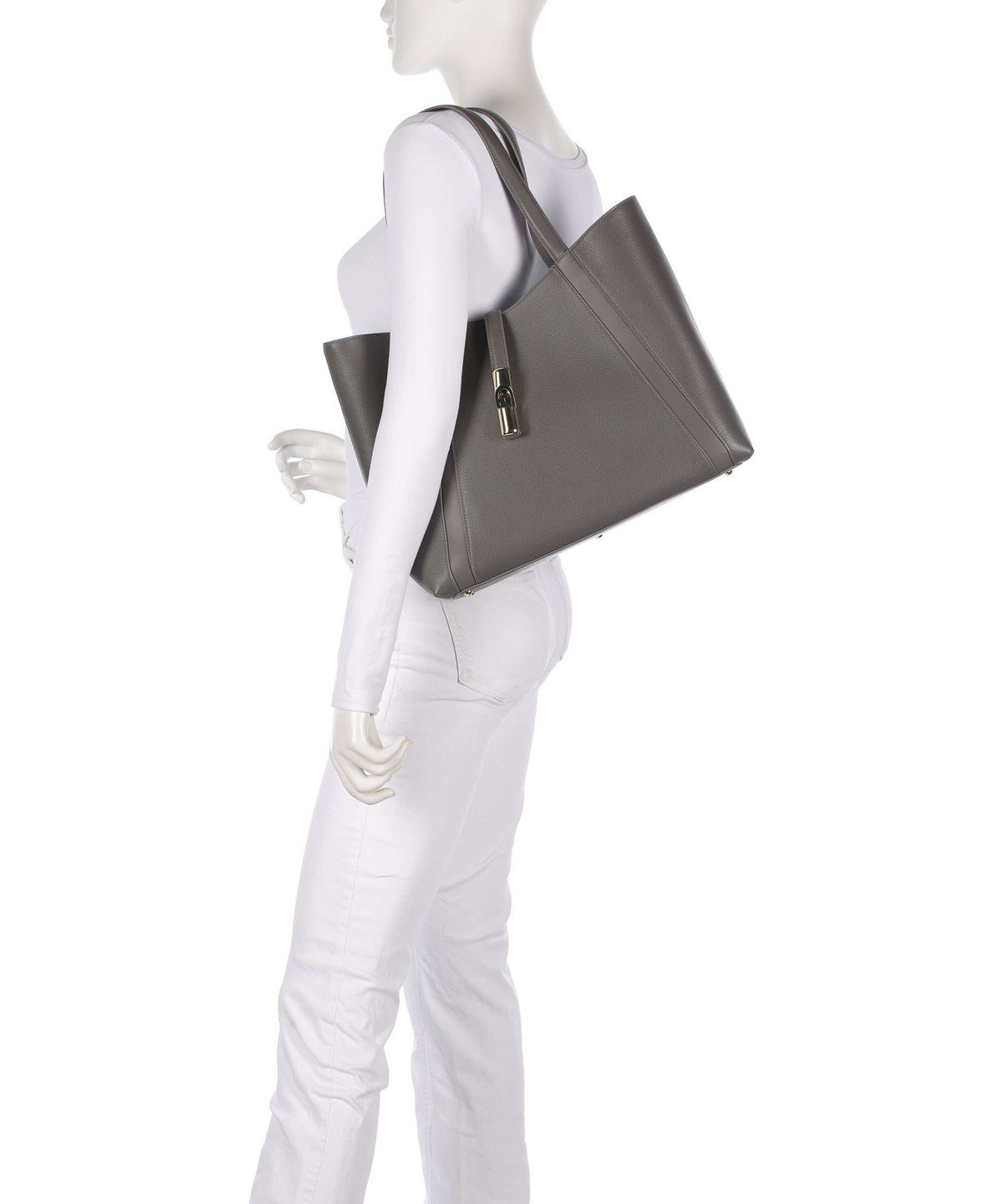 Furla Goccia L Tote bag urban gray