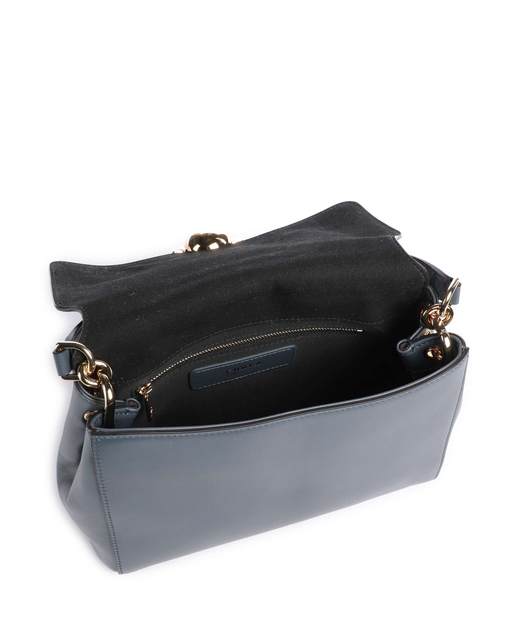 Furla Domus S Handbag grigio blu
