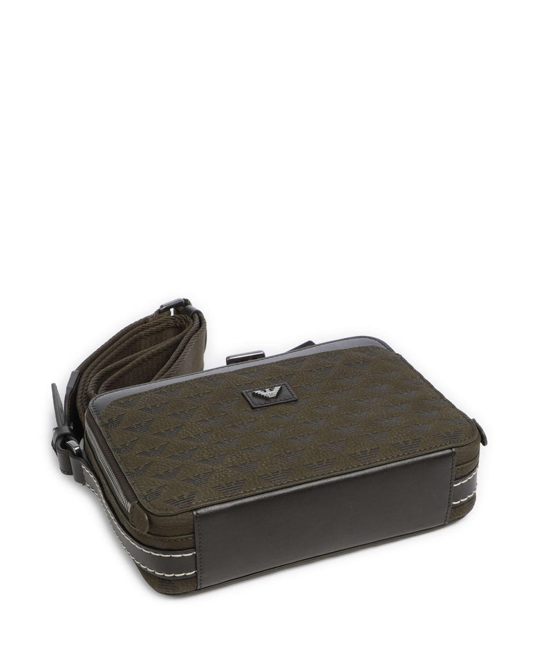 Emporio Armani Special Minorca Crossbody bag dark olive
