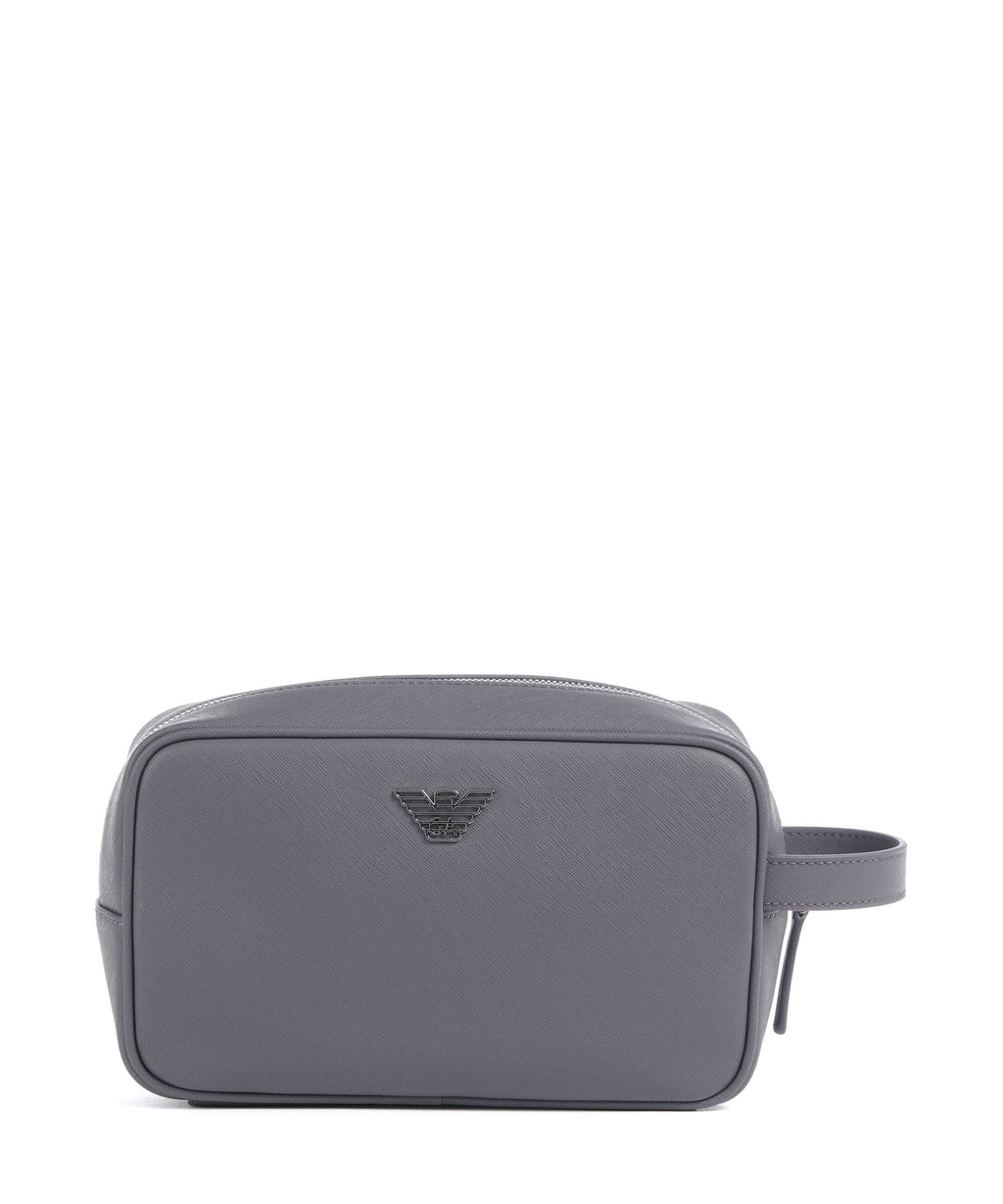 Emporio Armani Business Regenerated Toiletry bag grey
