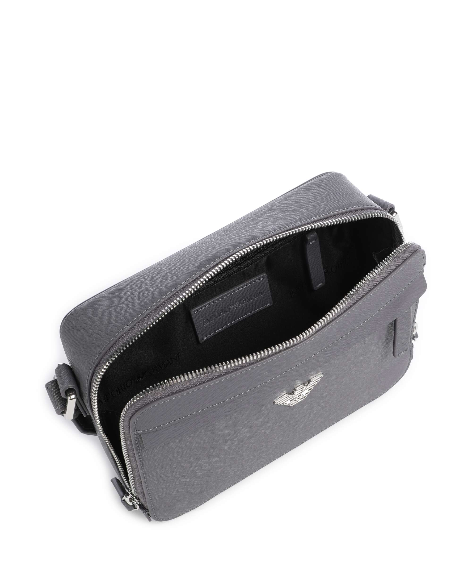 Emporio Armani Business Regenerated Crossbody bag grey