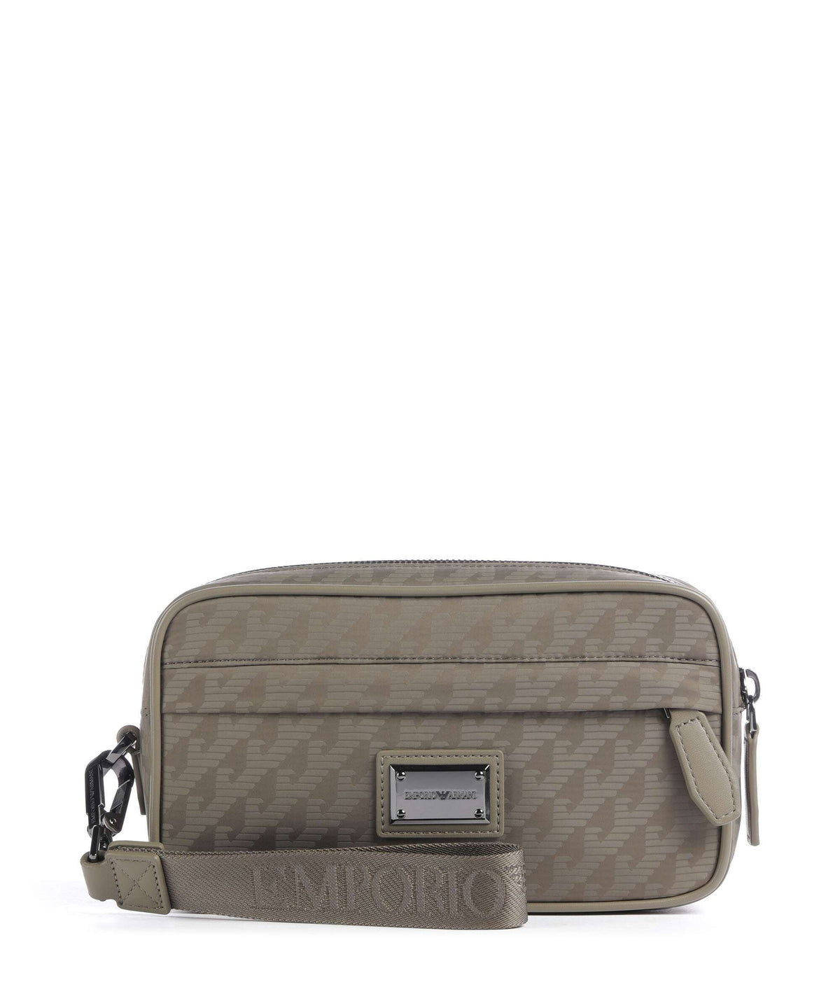 Emporio Armani Eagle All Over Toiletry bag stone gray