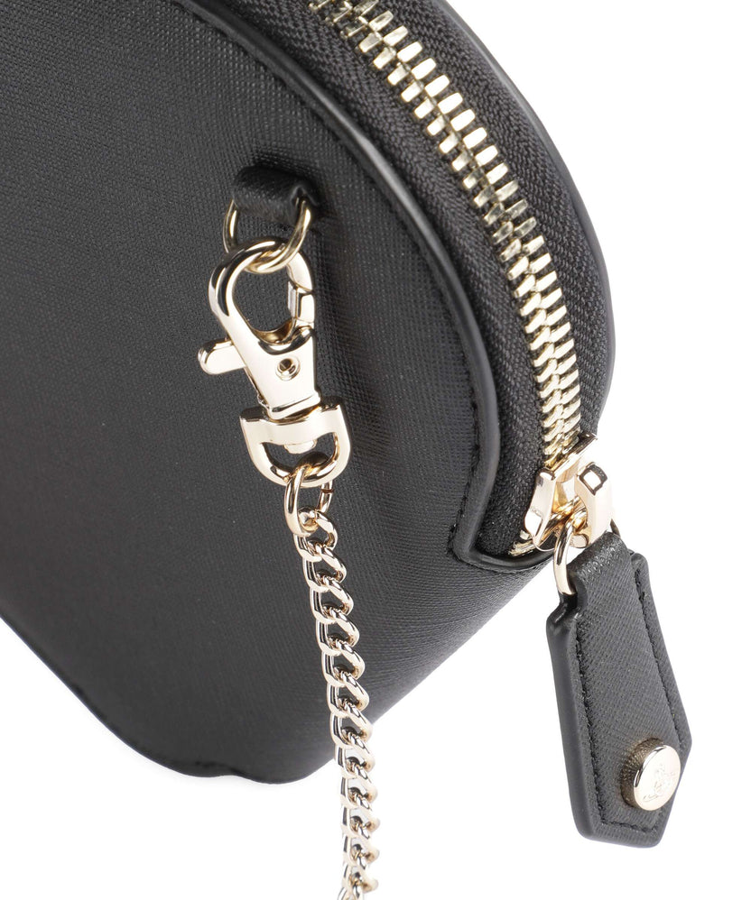 Vivienne Westwood Heart Saffiano Biogreen Crossbody bag black