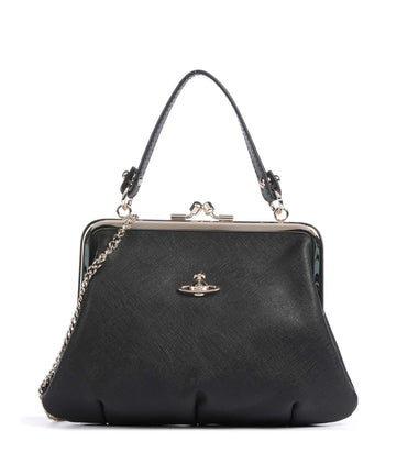 Vivienne Westwood Granny Frame Saffiano Bandolera black