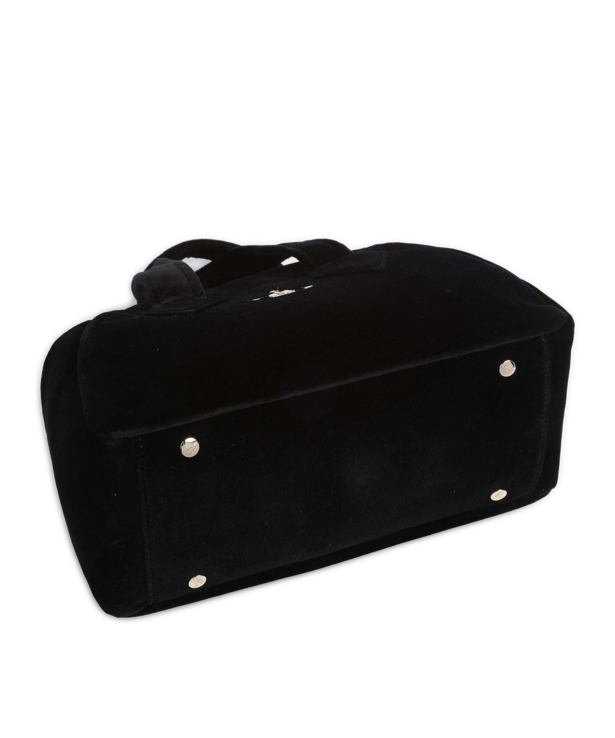 Vivienne Westwood Archive Velvet Medium Handbag black