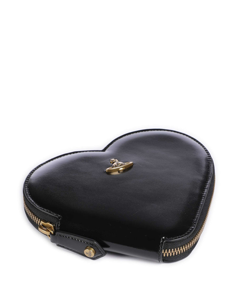 Vivienne Westwood Heart Shiny Patent Crossbody bag black