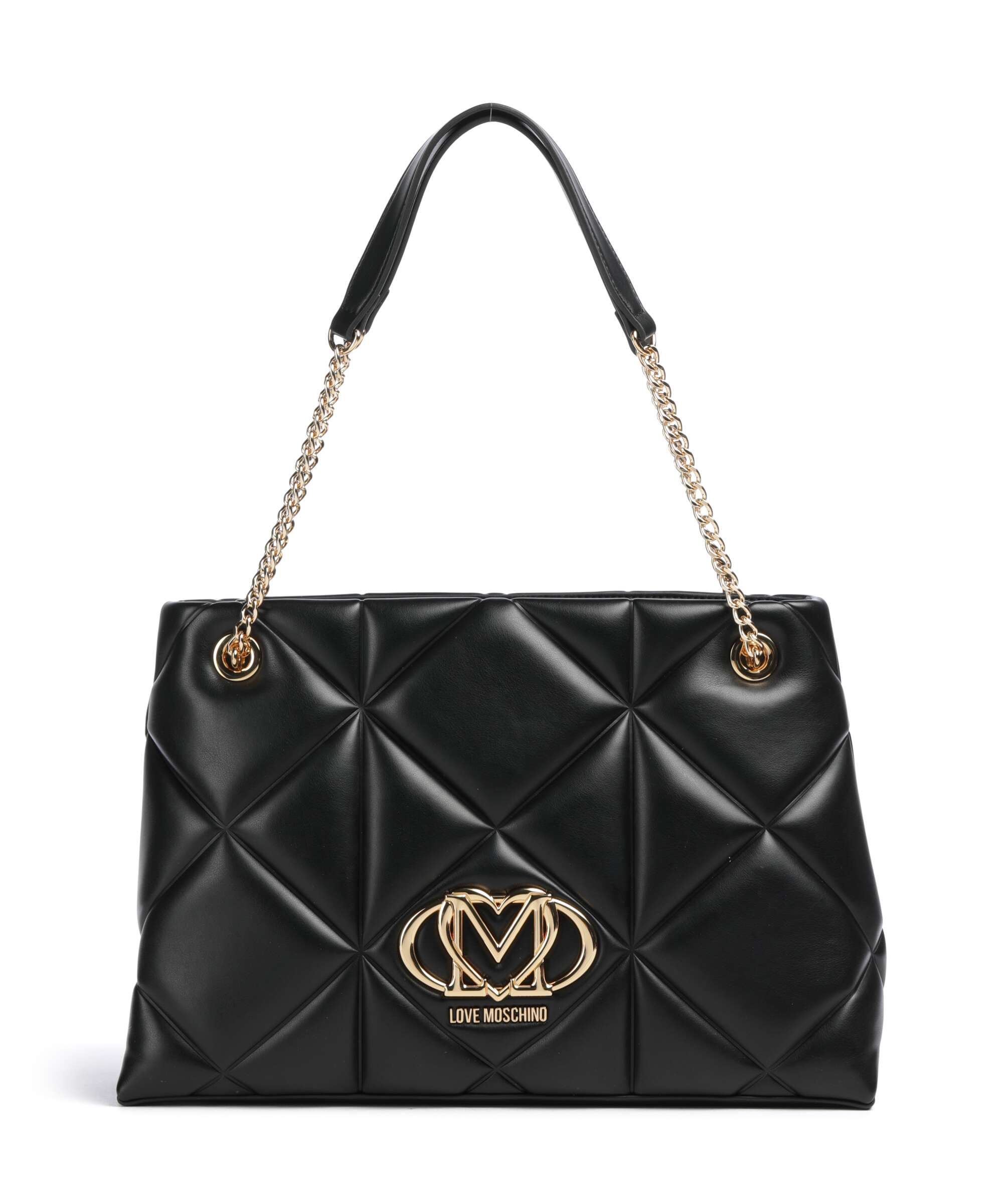 Love Moschino Embossed Q Tote bag nero