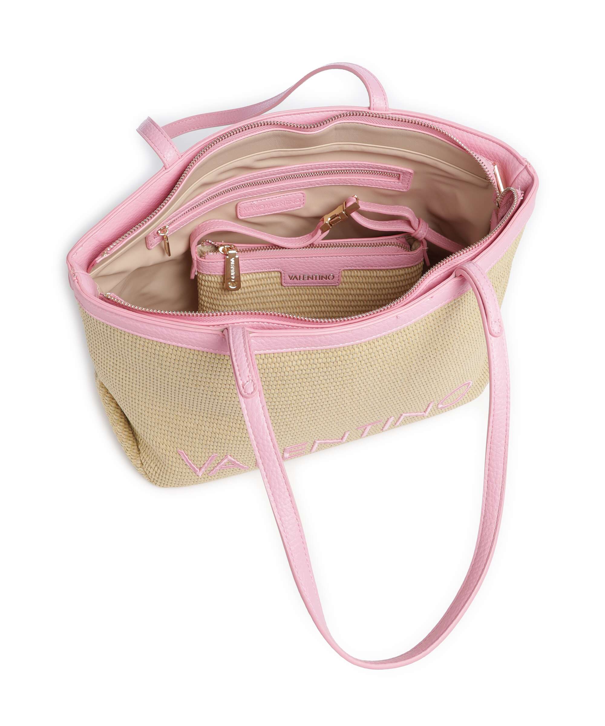 Valentino Bags Maiam Tote bag naturale/rosa