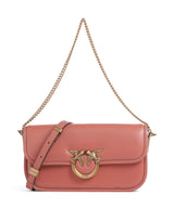 Pinko Love Box Horizontal Bolso de hombro marrone aragona/antique gold