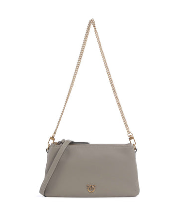 Pinko Double Mini Bolso de hombro noce/antique gold