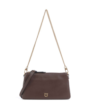 Pinko Double Mini Bolso de hombro marrone castano/antique gold