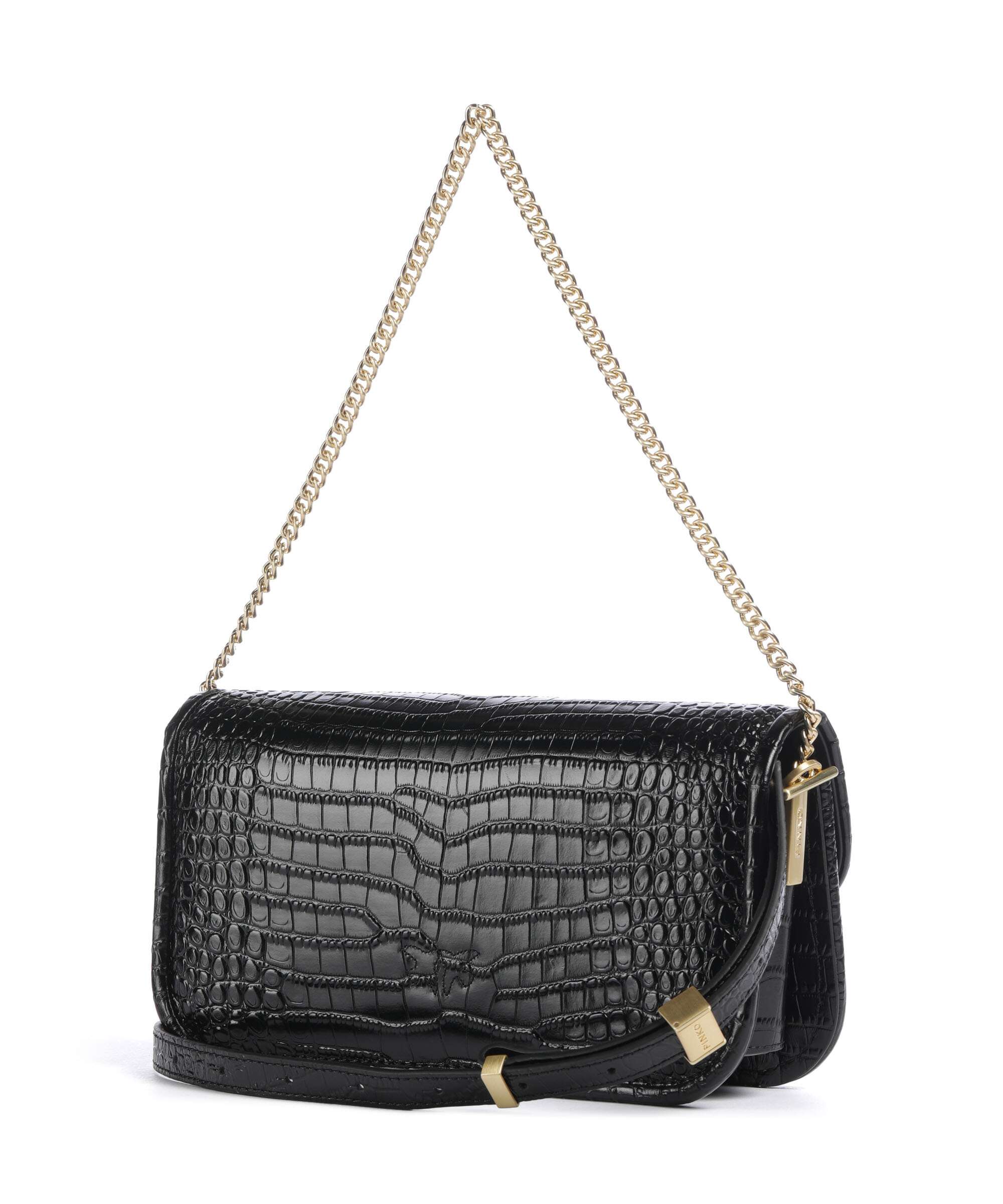 Pinko Love Box Horizontal Shoulder bag nero limousine/matt gold