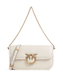 Pinko Love Box Baguette Bolso de hombro bianco seta/antique gold