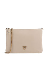 Pinko Flat Classic Bandolera beige/grigio fumo/antique gold